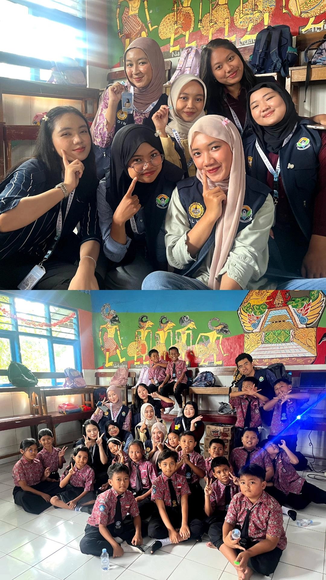 Kkn day 29 - penayangan film dan nonton bareng di sdn 04 sikasur