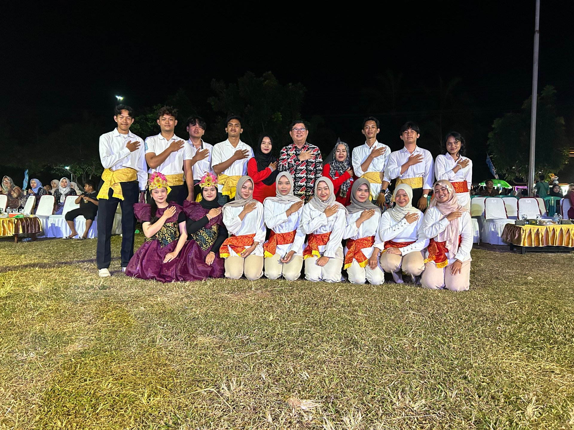 Penampilan Tari Laskar Satam untuk HUT Belitung Timur