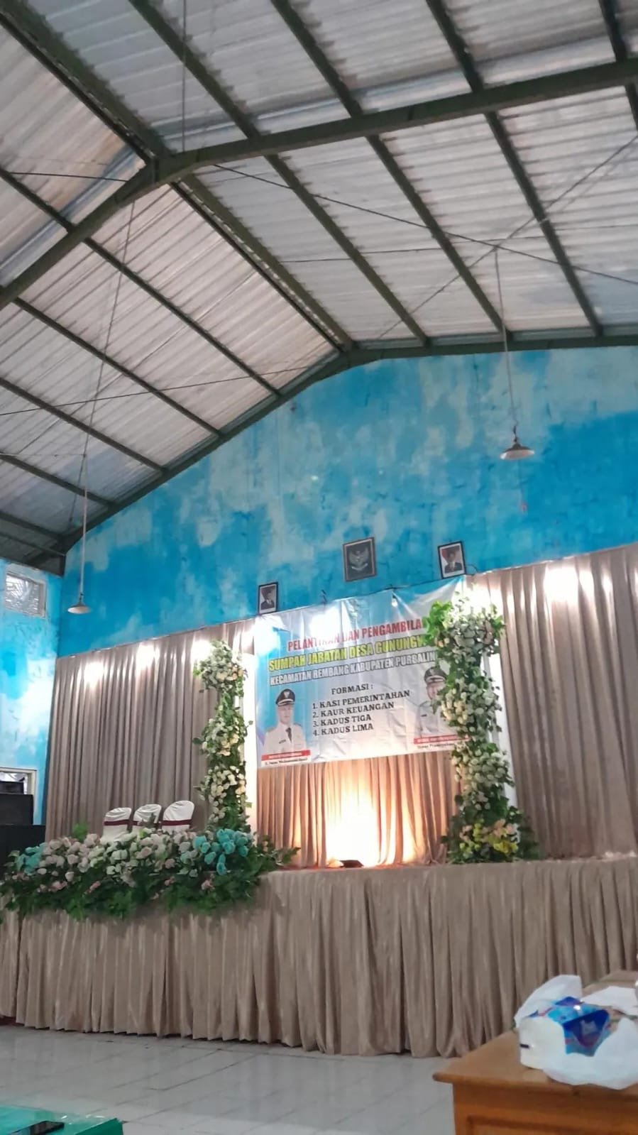 Gladi Pelantikan Perangkat Desa