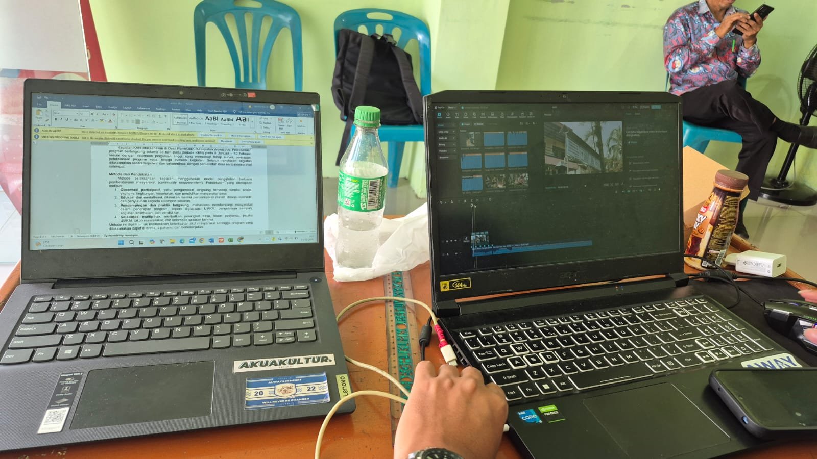 Piket Desa dan Editing Video Profile Desa