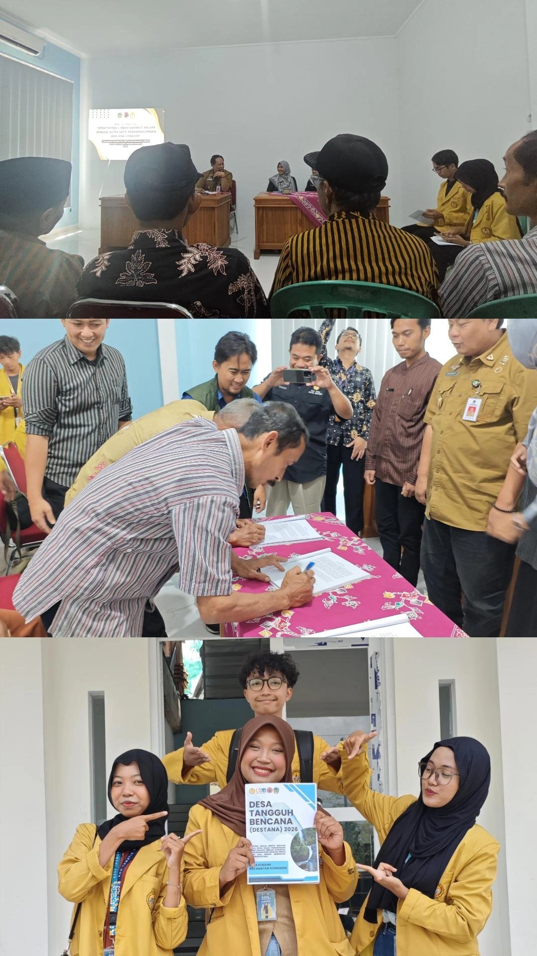 Piket Rutin di Balai Desa, Glorifikasi KKN & Deklarasi DESTANA, dan Pendampingan UMKM