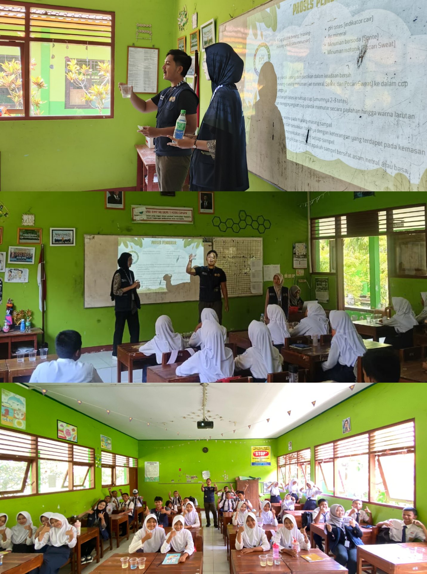 Kegiatan Hari Ketiga Puluh | Bagian 1: Sosialisasi dan Uji pH pada Air Minum