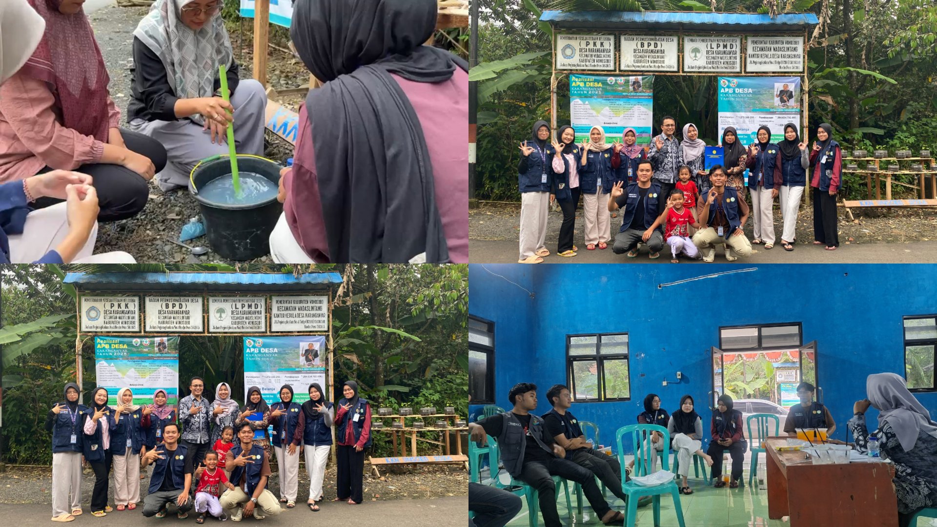 Kegiatan Hari Ketigapuluh KKN di Desa Karanganyar, Wadaslintang: Pengaplikasian POC ke Instalasi Sayuran dan Pendampingan DPL