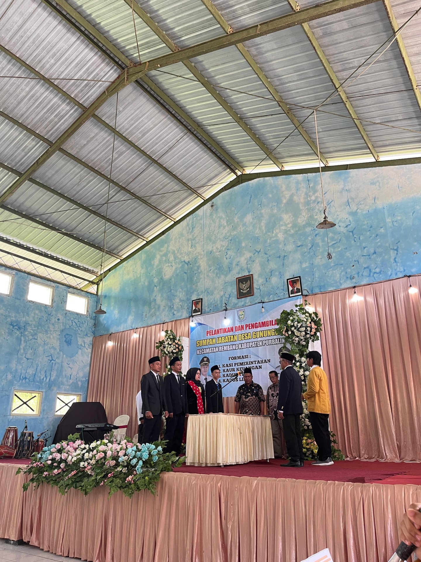 pelantikan perangkat desa Gunungwuled