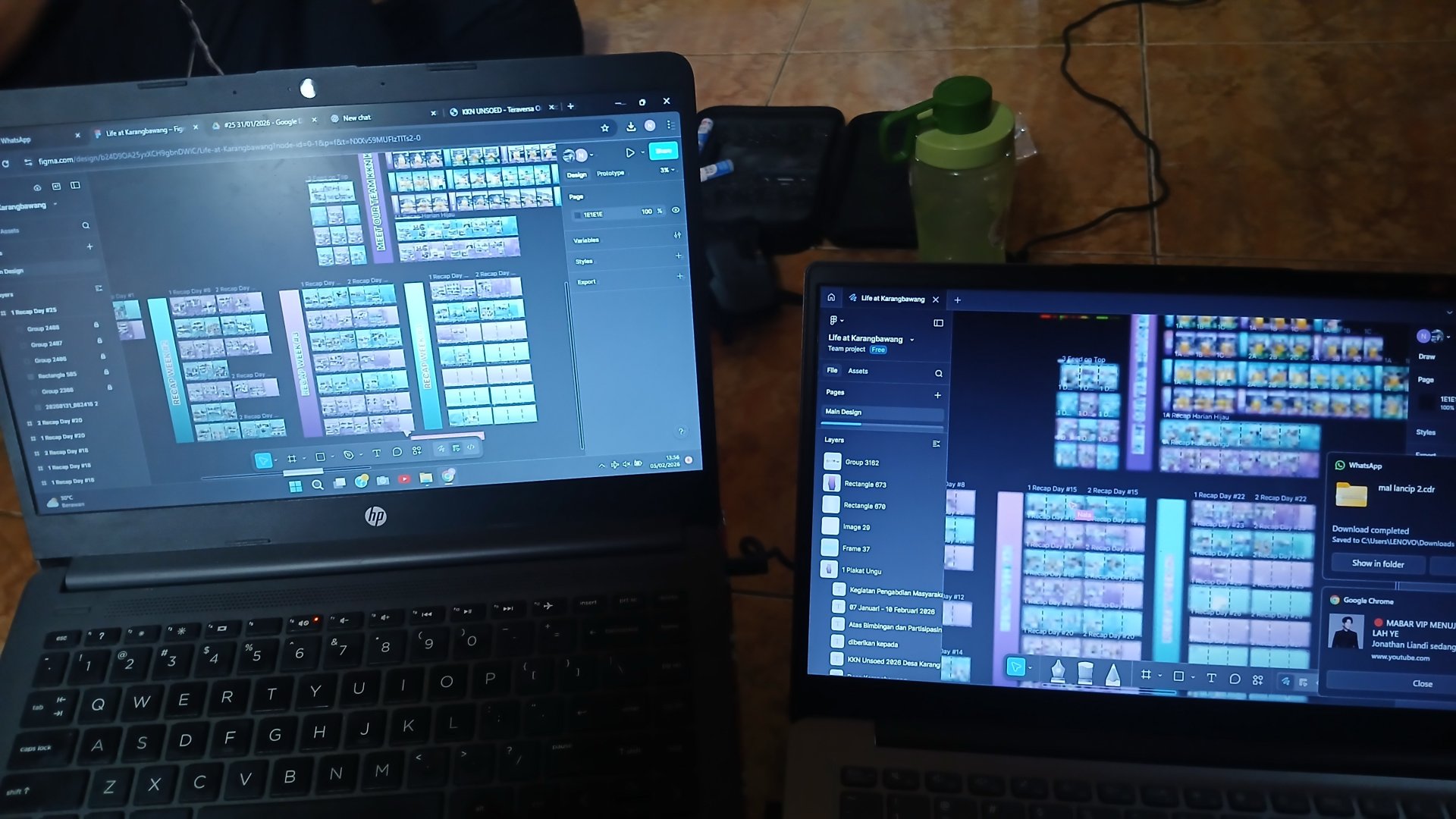 Melakukan Editan untuk Laporan Mingguan KKN dan Video Expo