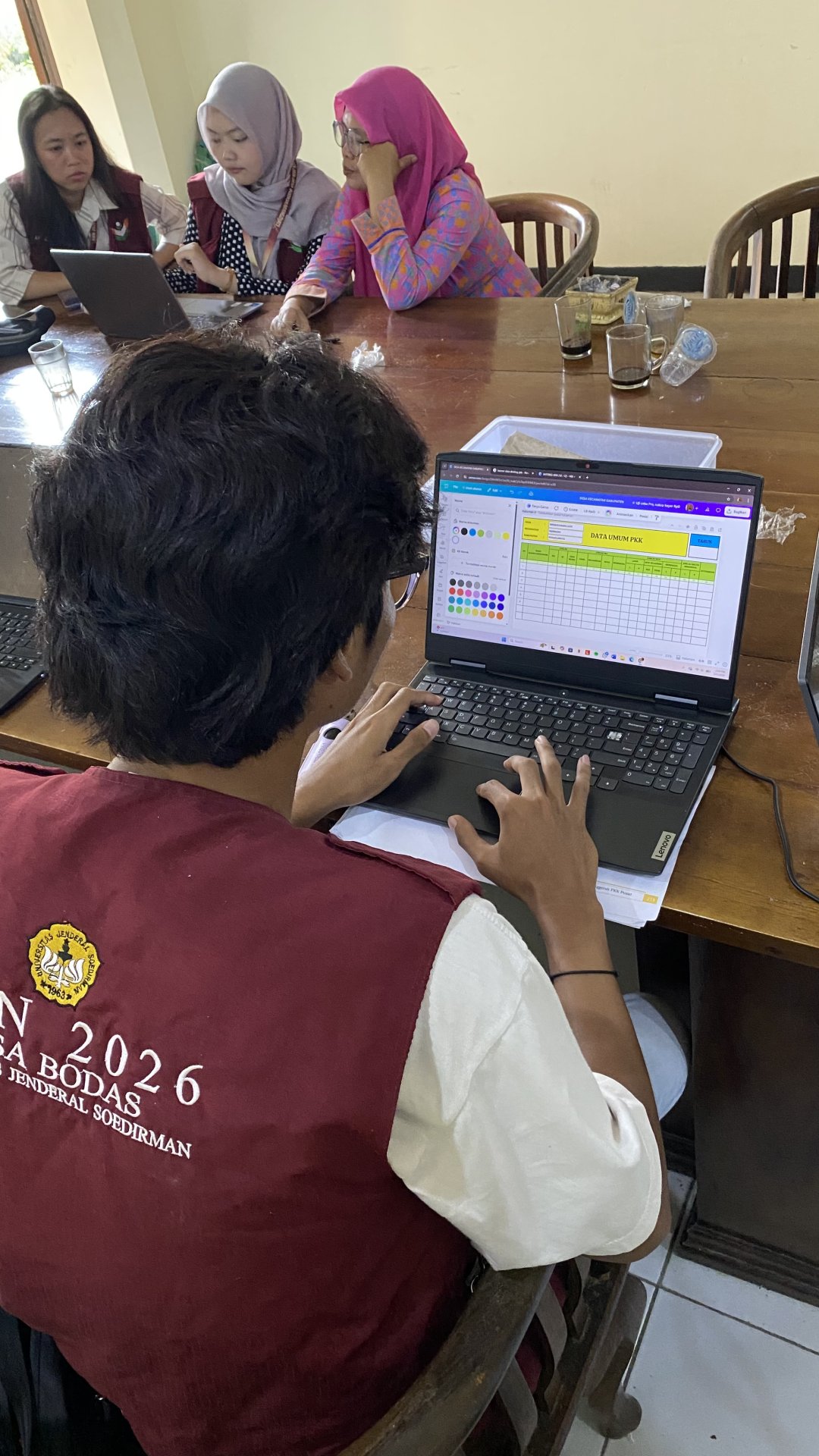 Pembuatan data dinding