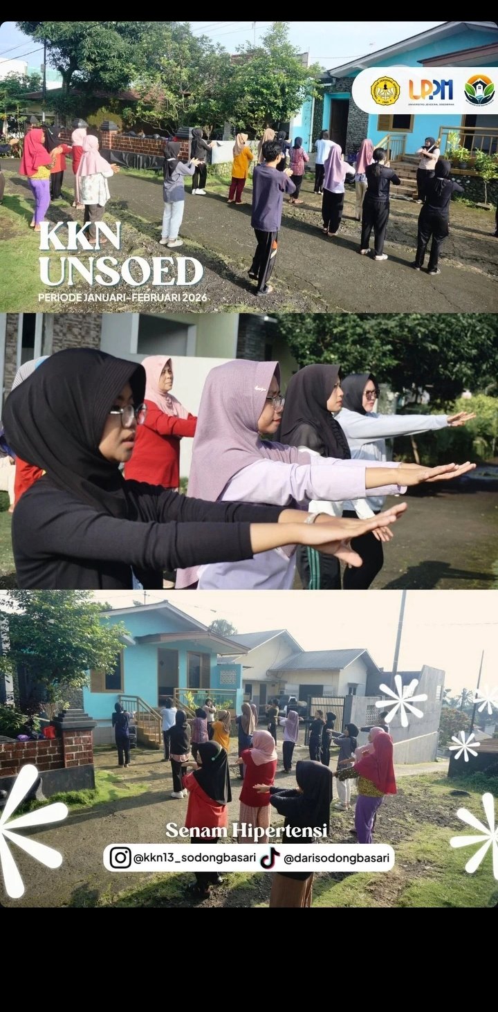 Senam kesehatan bersama ibu ibu pkk