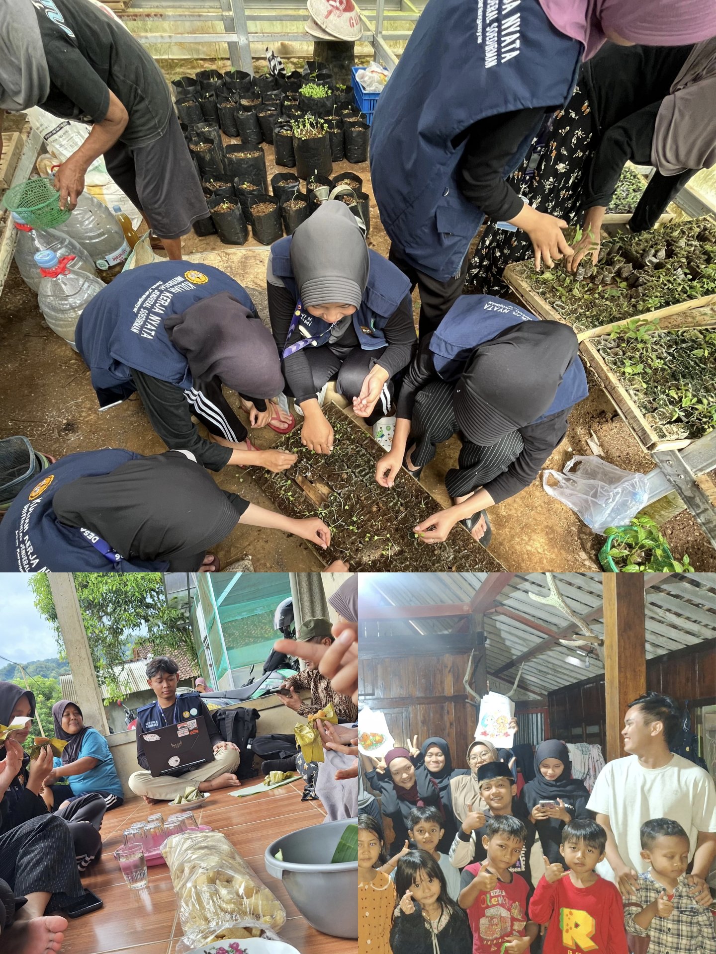 Kerja Bakti, Sosialisasi Keterbukaan Informasi Desa (KIP), dan Bimbingan Belajar