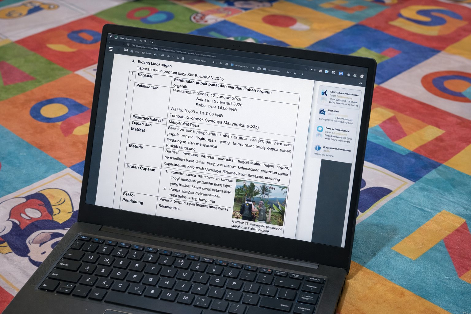 Penyusunan Laporan Pertanggungjawaban sebagai Wujud Akuntabilitas Program KKN di Desa Bulakan