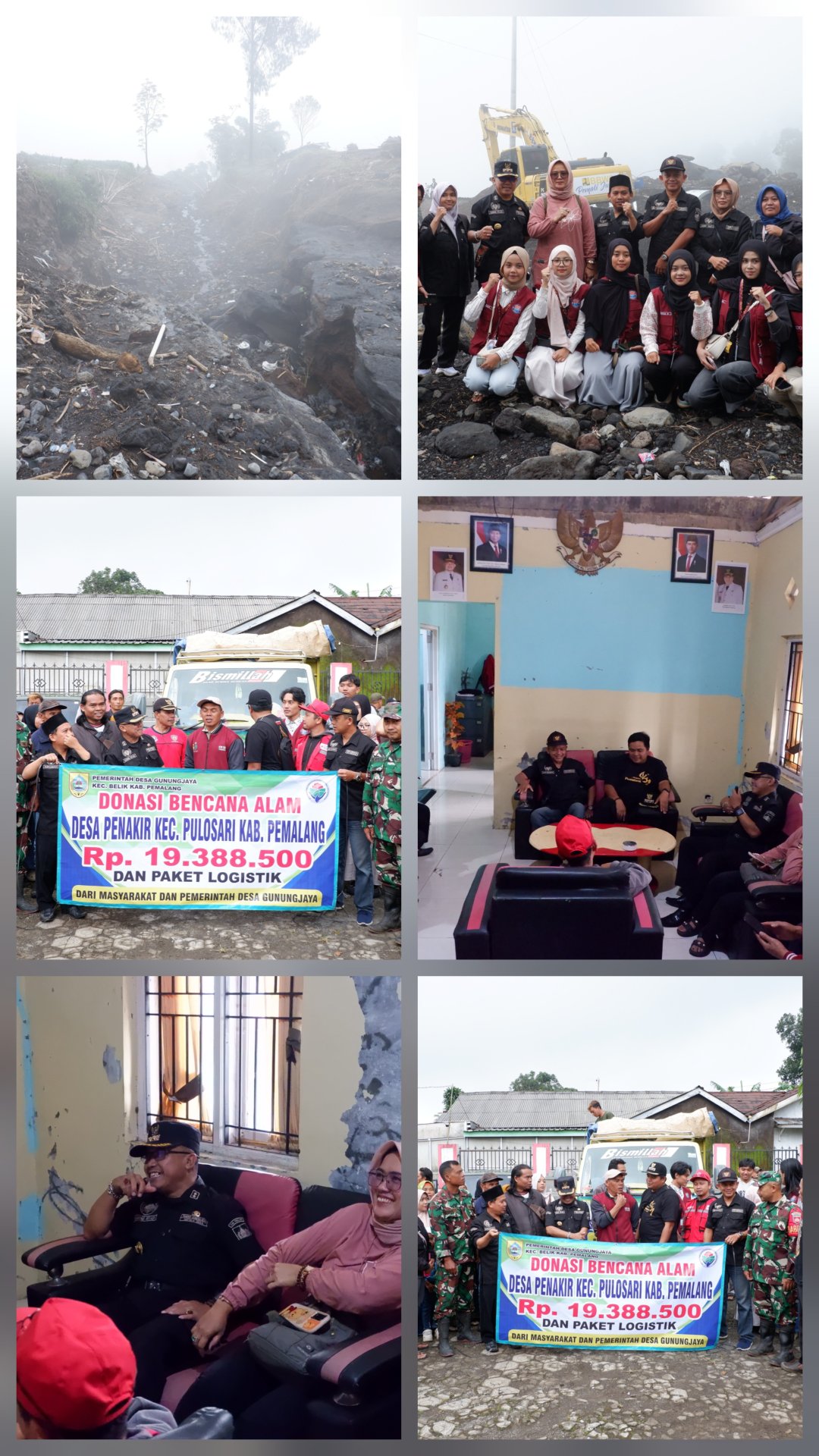 Hari ke 31 tanggal 06 (Kegiatan Penyaluran Donasi Korban Bencana Pulosari)