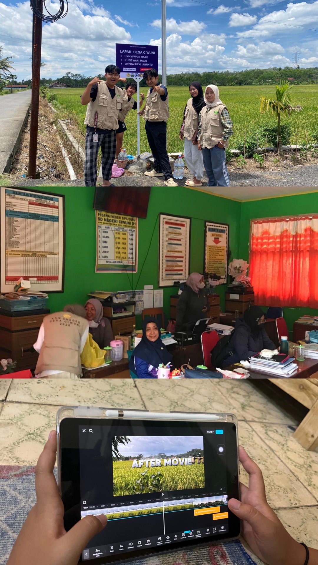 Day 31 “Pemasangan Plang UMKM, Pembuatan Video Aftermovie, dan Pemberian Surat Undangan untuk Malam Perpisahan”