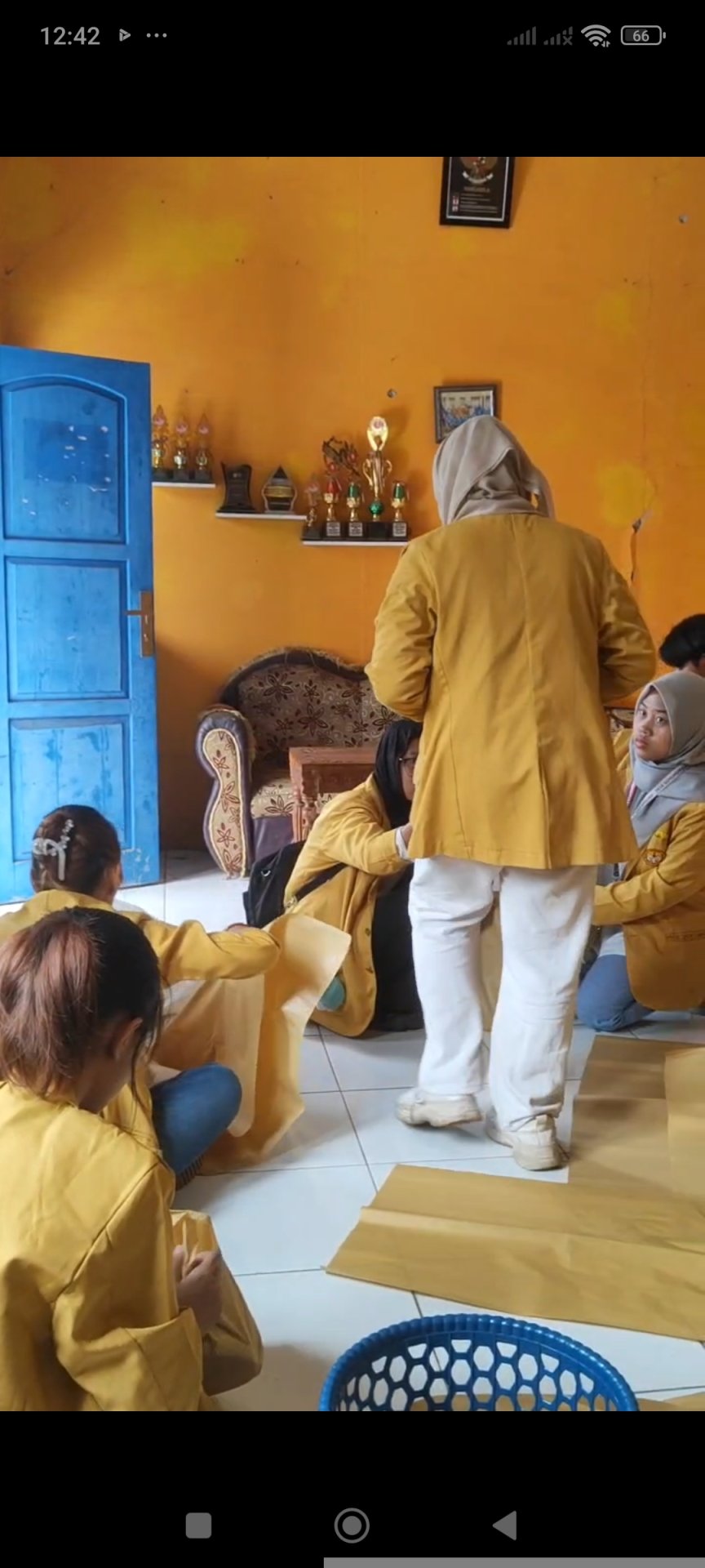 Persiapan kegiatan senam