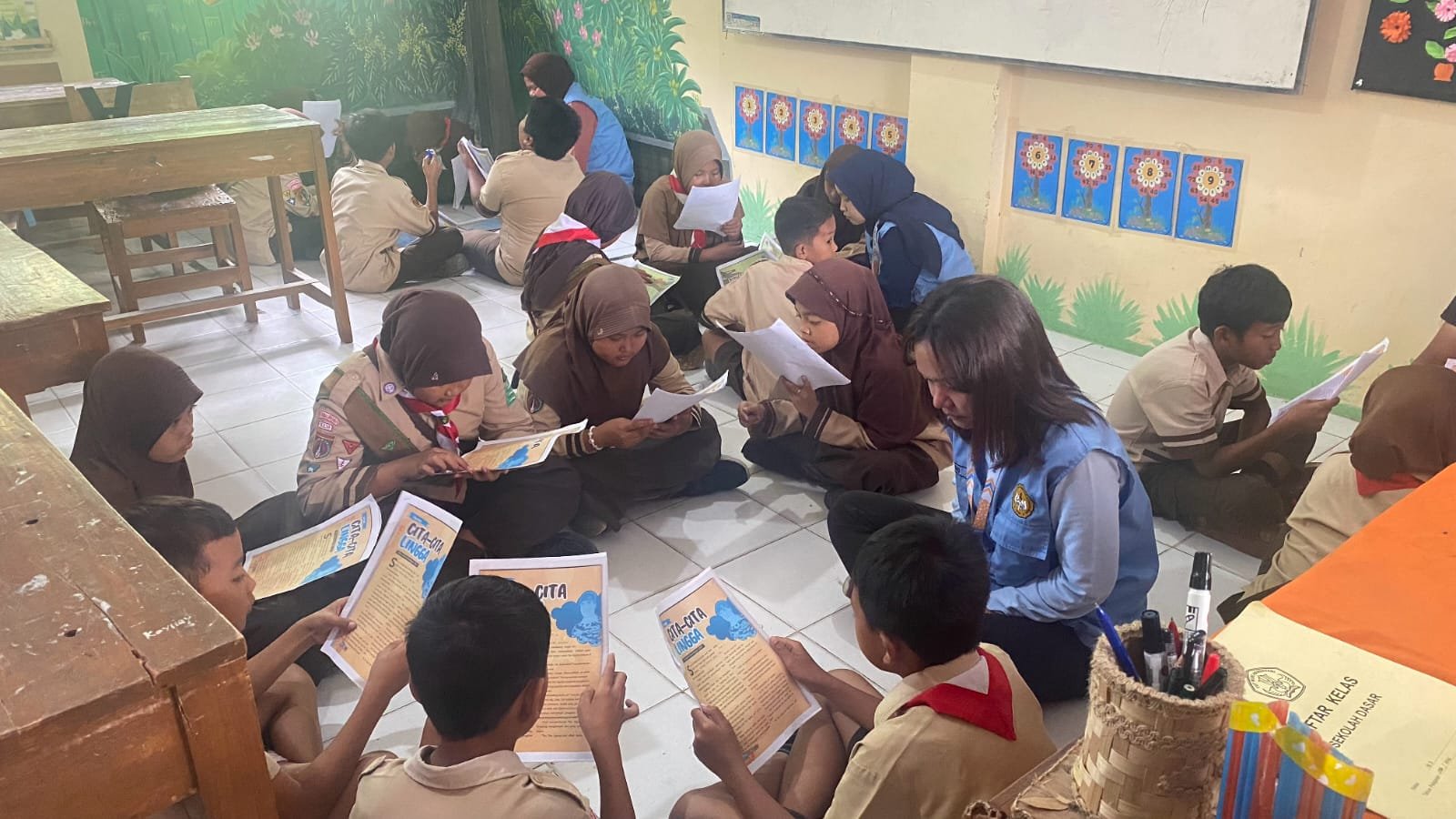 Kegiatan Literasi di SDN 1 Losari