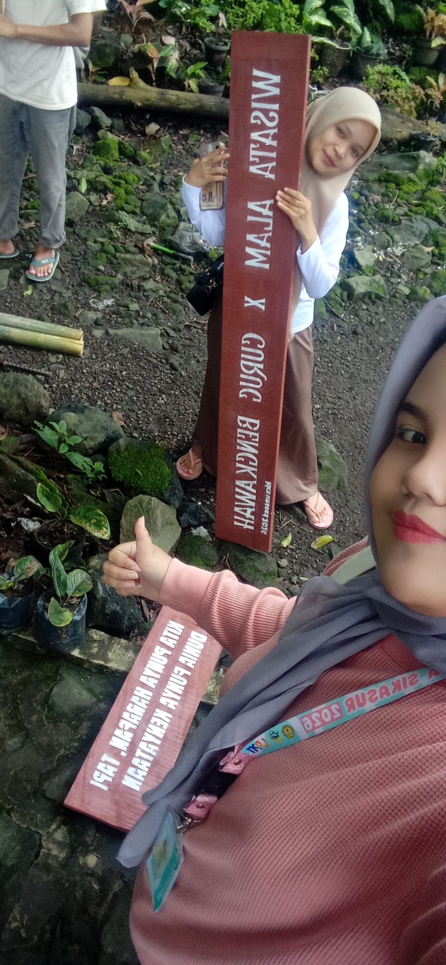 Pemasangan Plang Revitalisasi Curug Bengkawah