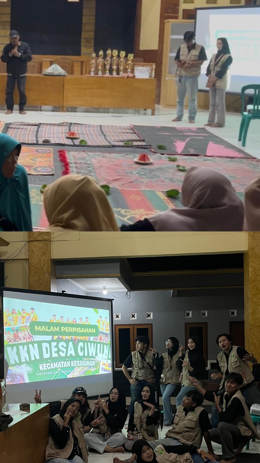 Day 32, malam pelepasan di balai desa ciwuni bersama warga desa ciwuni
