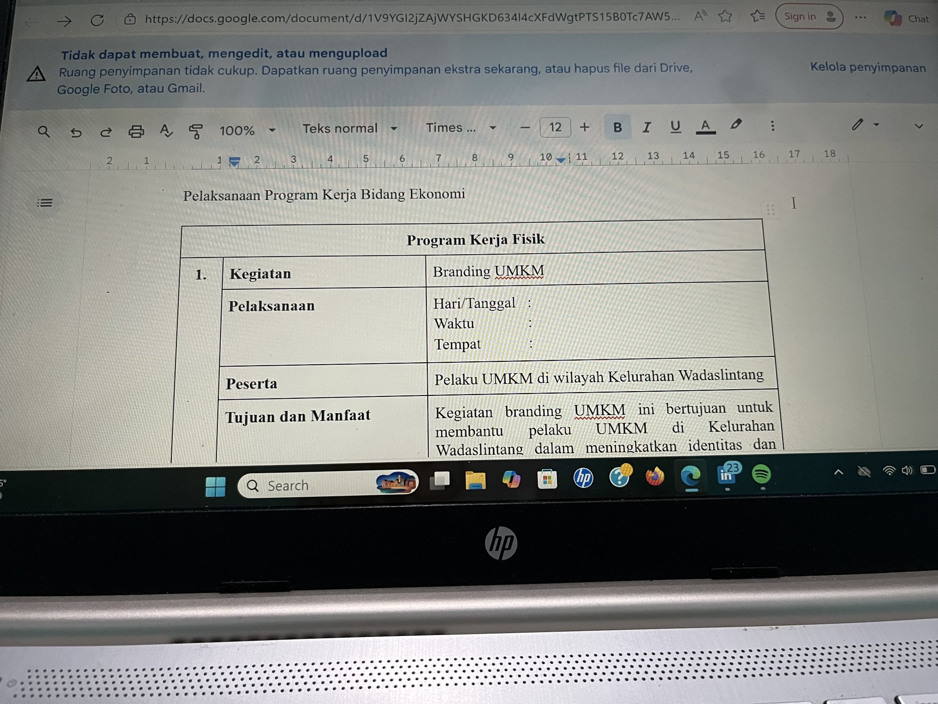 Kegiatan Penyusunan Laporan Akhir KKN Unsoed 2026