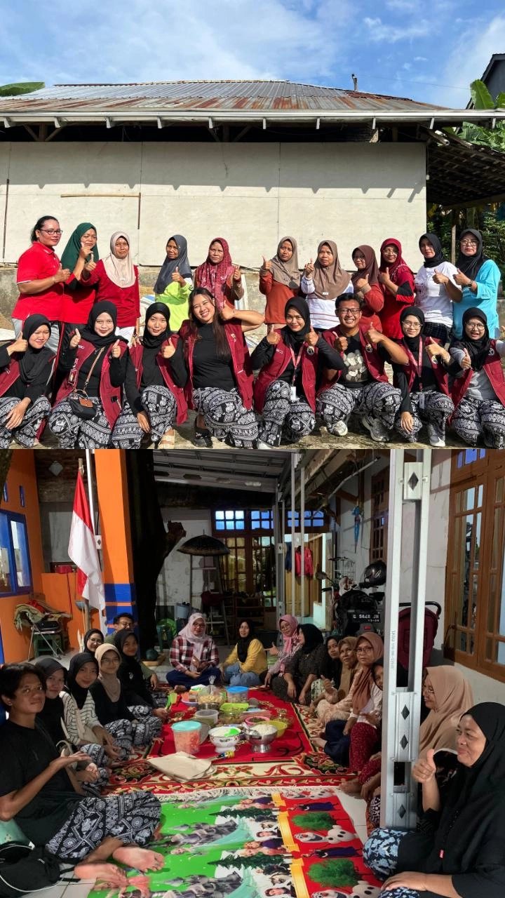 kegiatan kkn: senam, koordinasi dengan dpl, makan-makan penutupan