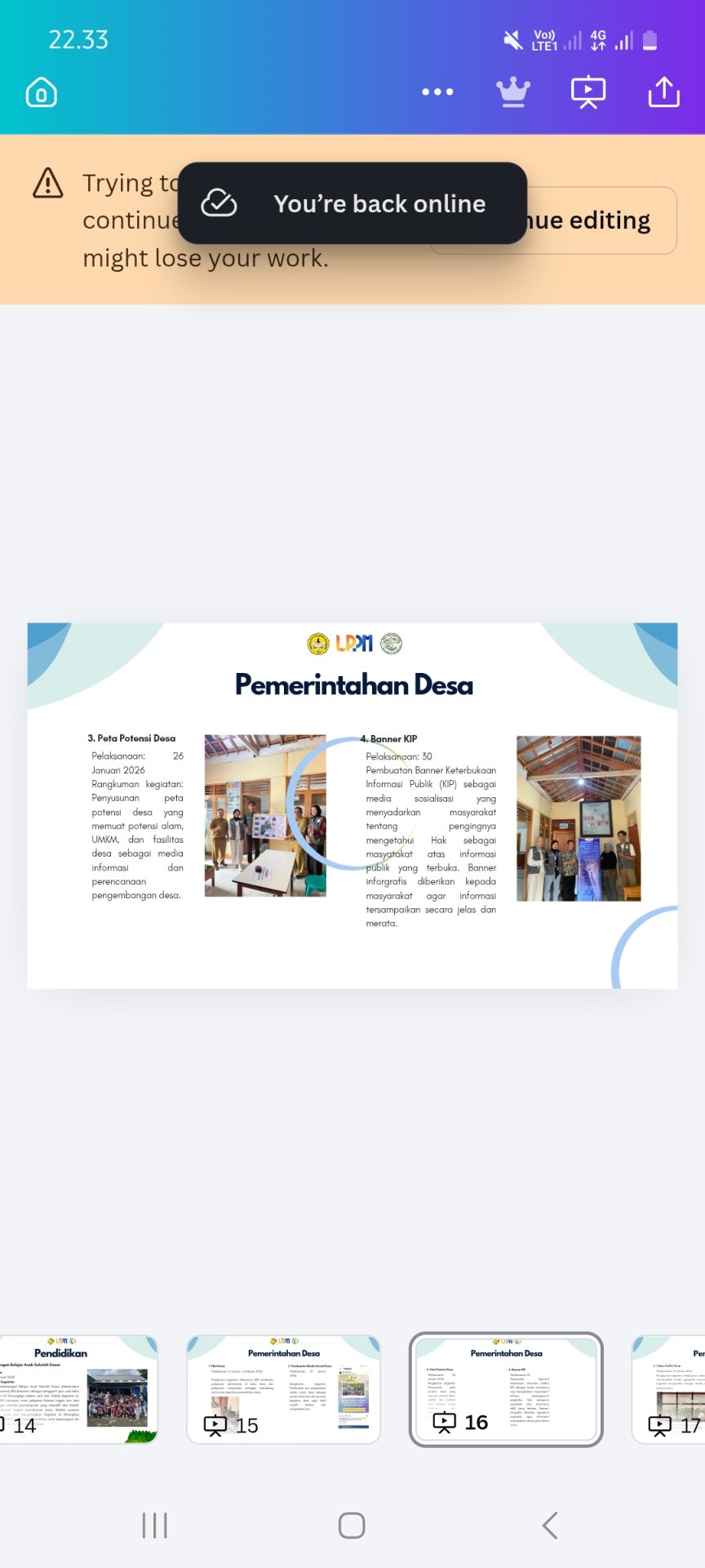 persiapan perpisahan kkn