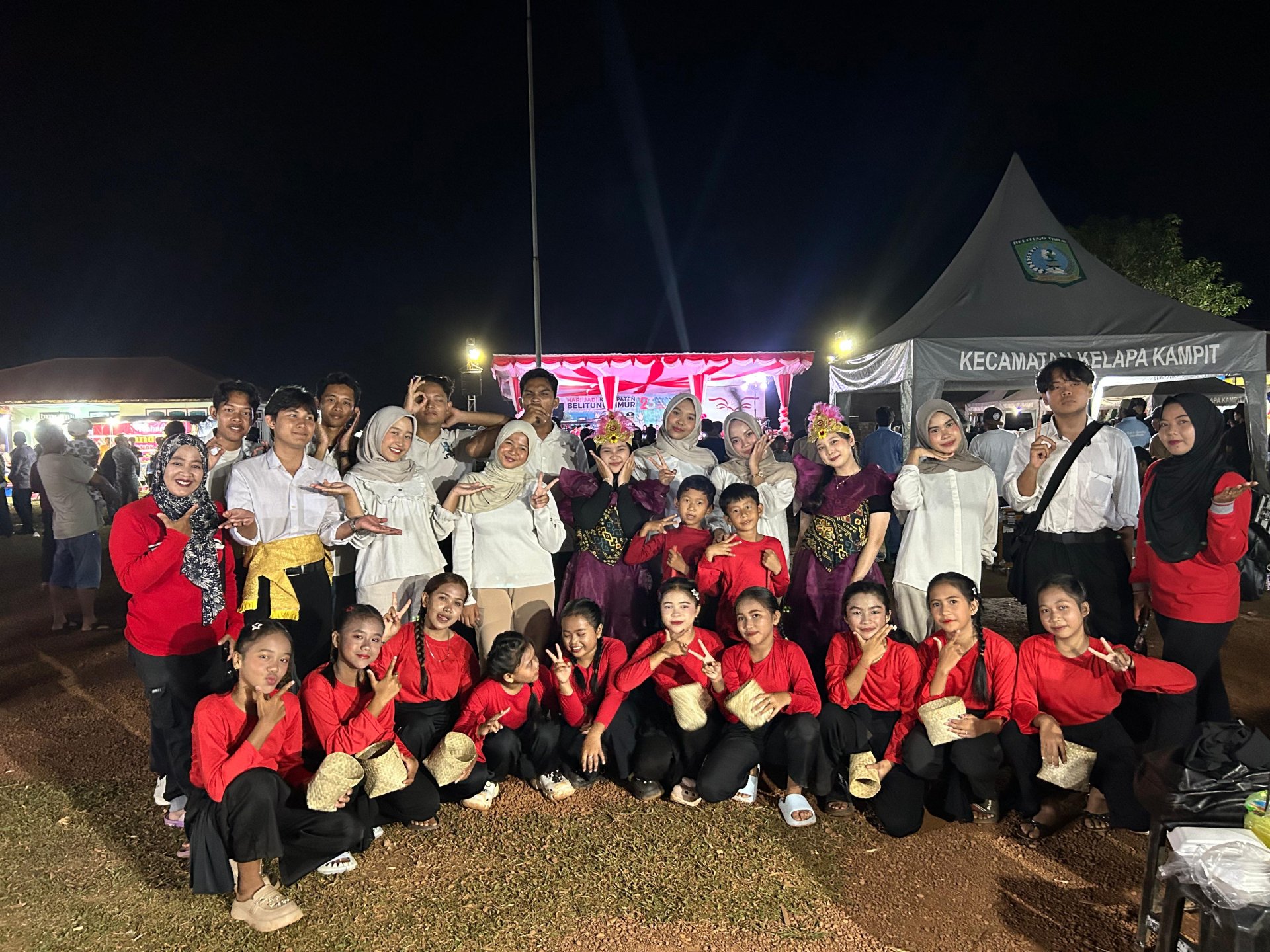 Menghadiri serta tampil pada acara ulang tahun Belitung timur