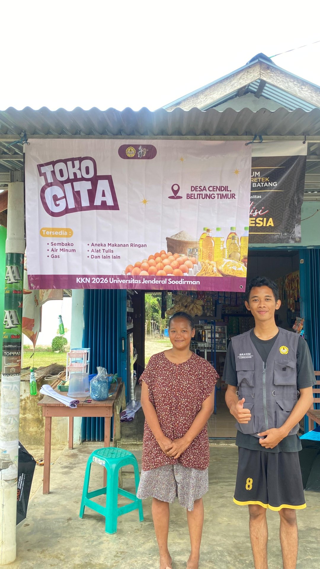 Pemasangan banner UMKM