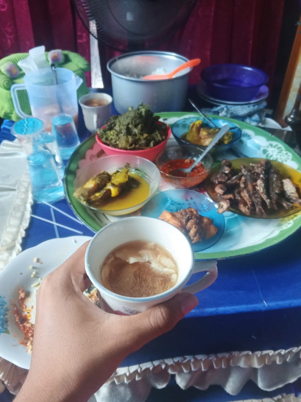 Mengunjungi Dan bermain Ke rumah warga (nganyau)