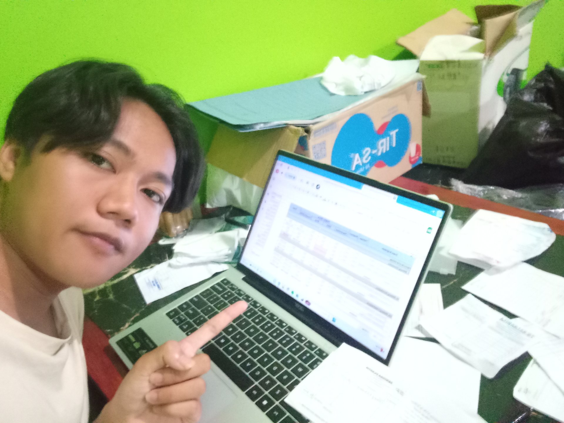 Melanjutkan mengisi lpj