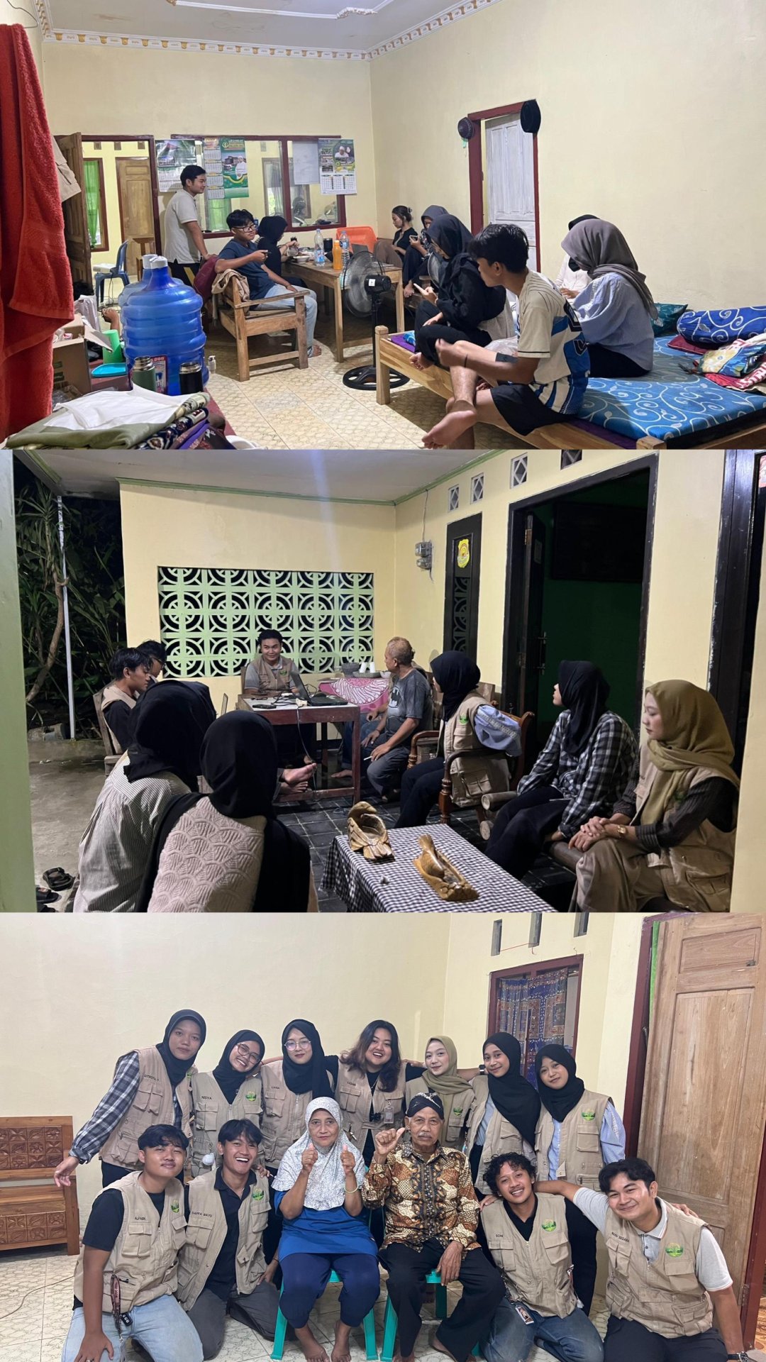 Day 34 pelepasan KKN Unsoed di kecamatan kesugihan kabupaten cilacap diskusi kepulangan ,salam perpisahan kepada pemilik posko