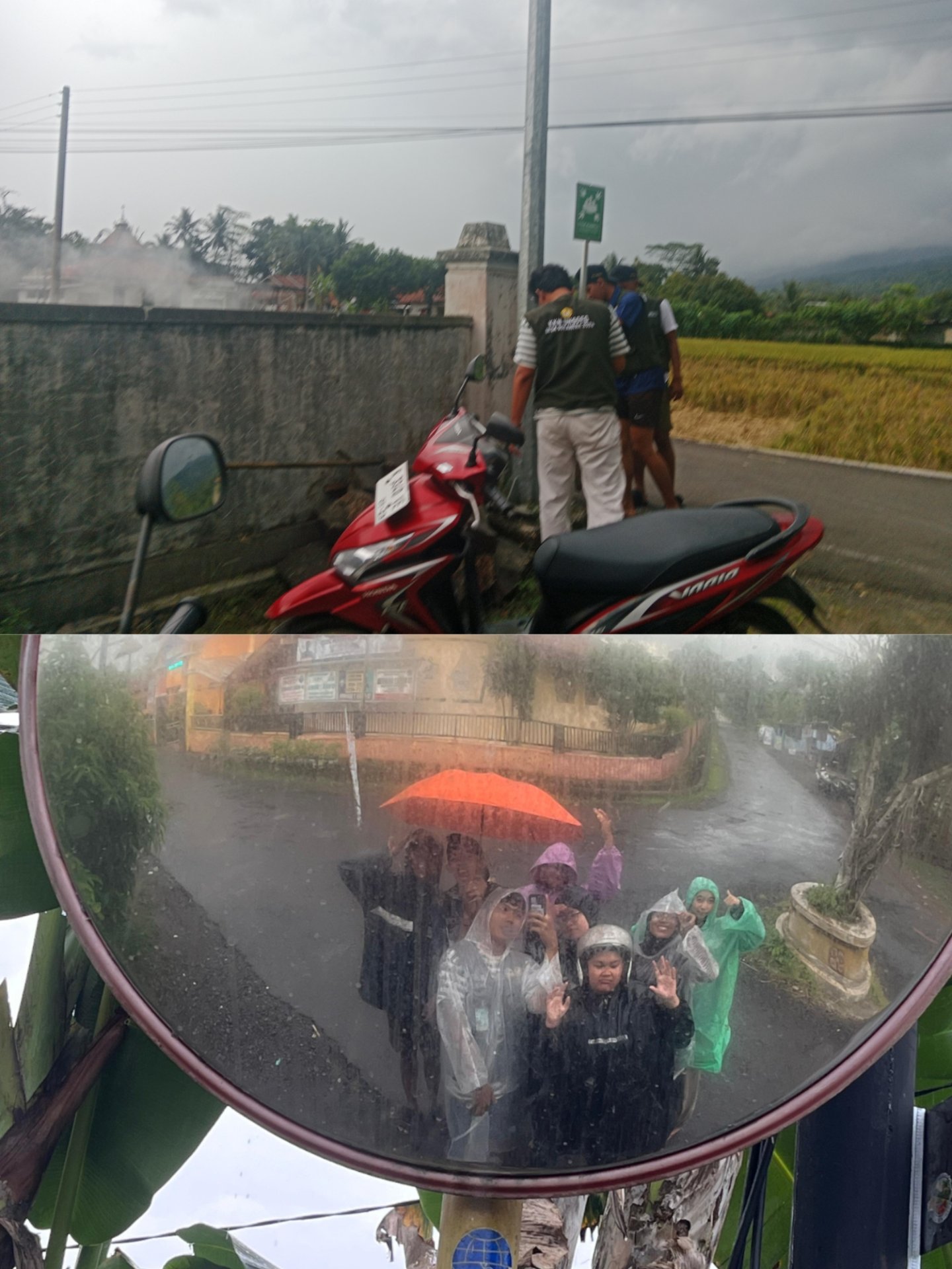 Pemasangan plang jalur evakuasi dan titik kumpul di lokasi yang sudah ditentukan