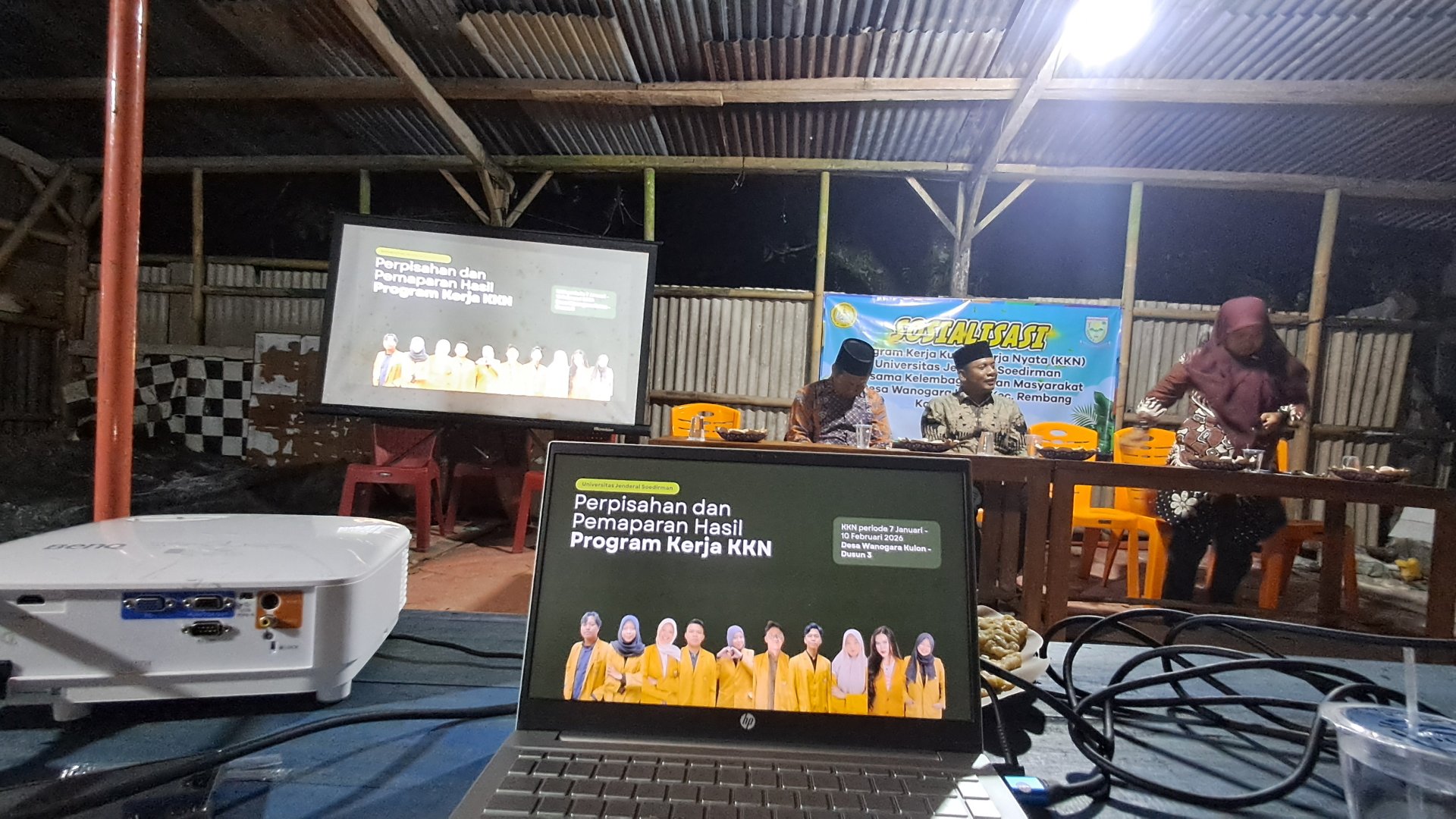 Perpisahan KKN dengan Warga Desa Wanogara Kulon