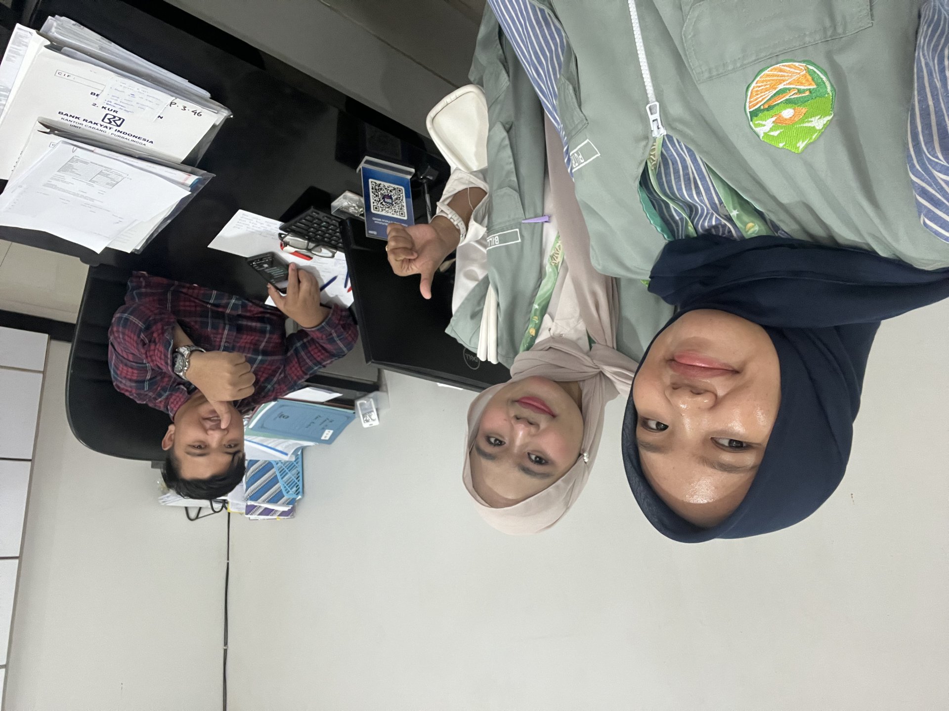Pengambilan Barcode QRIS di BRI Unit Rembang