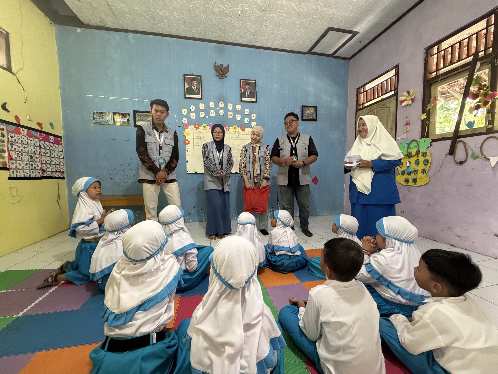 kunjungan sekaligus perpisahan si tk pgri jatimulyo