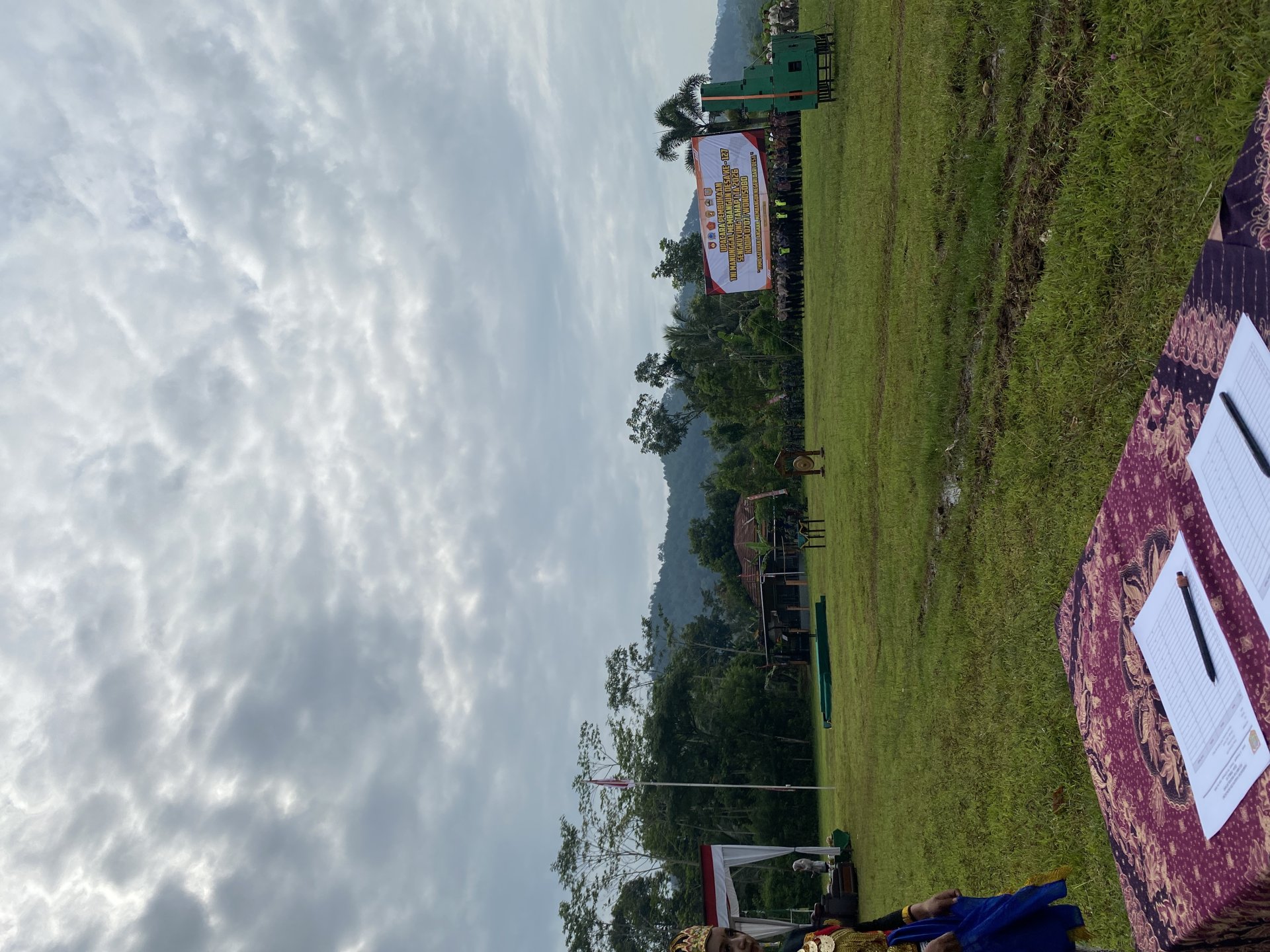 Upacara Pembukaan TNI Manunggal Membangun Desa ke-127 di Desa Trimulyo