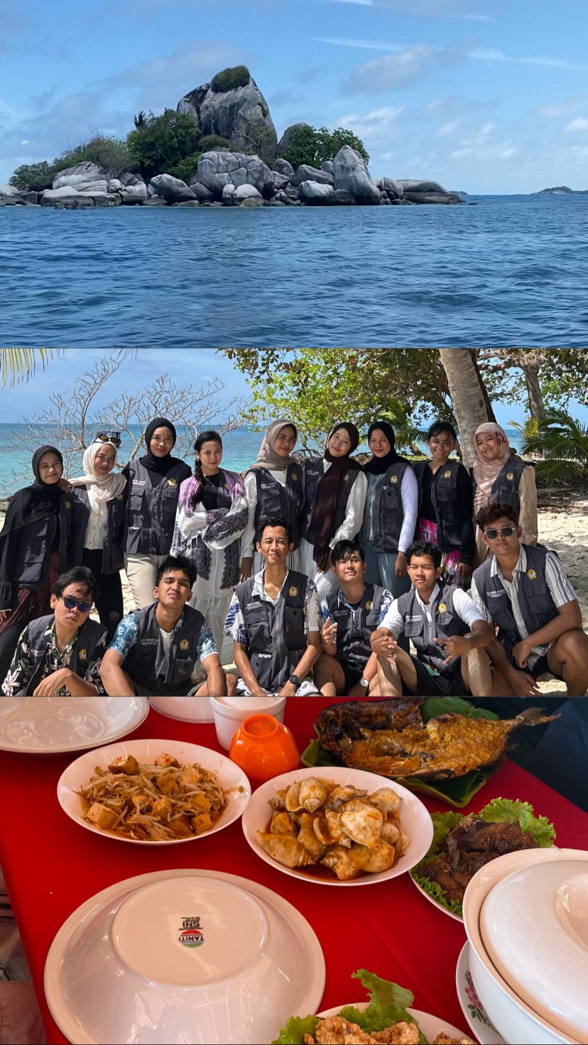 Kunjungan Pariwisata Pulau Lengkuas Belitung Bersama Anggota KKN