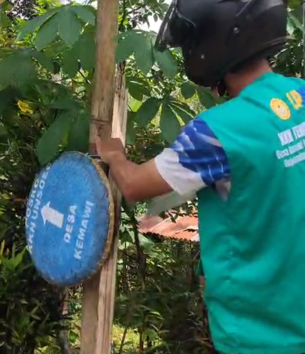 pencopotan tampah arah posko, pamitan kembali ke balai desa, pamitan dan belanja ke umkm