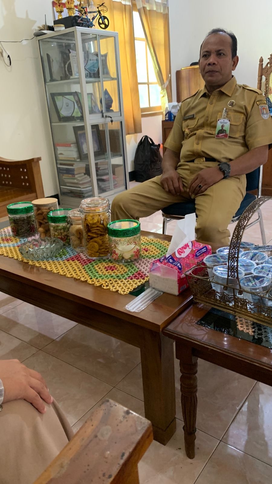 kunjungan ke balaidesa untuk mempersiapkan acara perpisahan bersama perangkat desa dan para tokoh masyarakat (9 februari 2026)