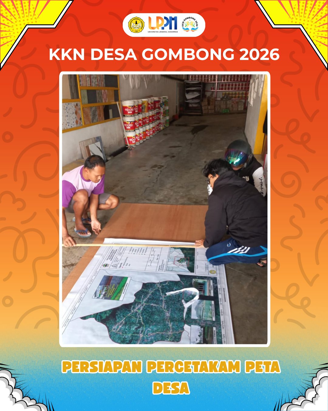 KKN Hari Ke 33: Persiapan Pencetakan Peta Desa