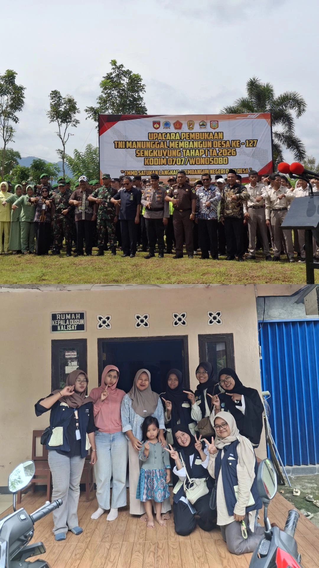 Pembukaan TMMD dan berpamitan