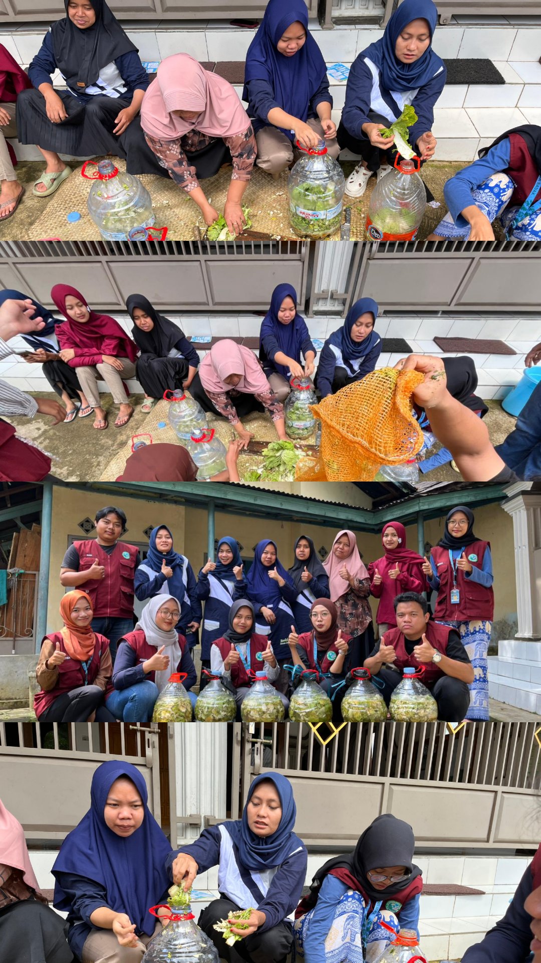 KKN hari ke 27 - Pembuatan pupuk organik cair