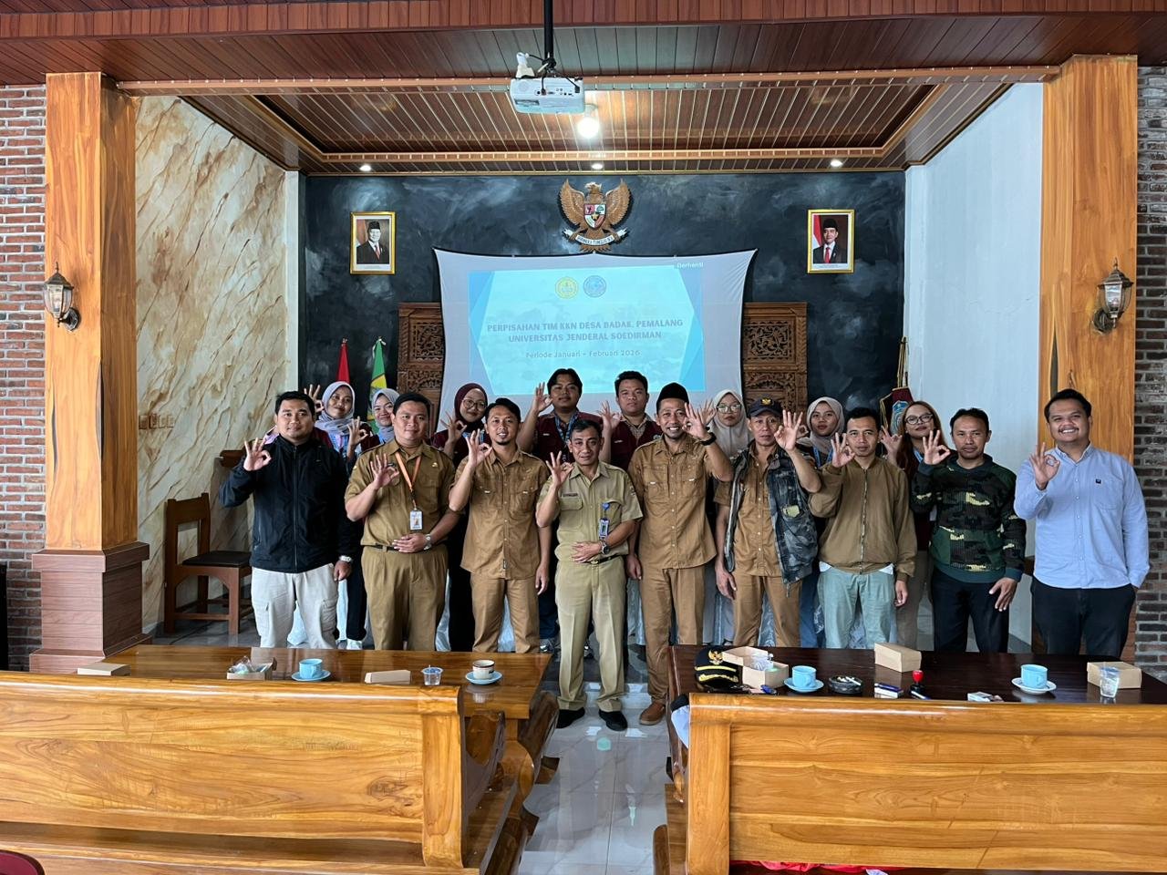 Hari ke 34 kkn - Perpiaahan di pendopo balai desa