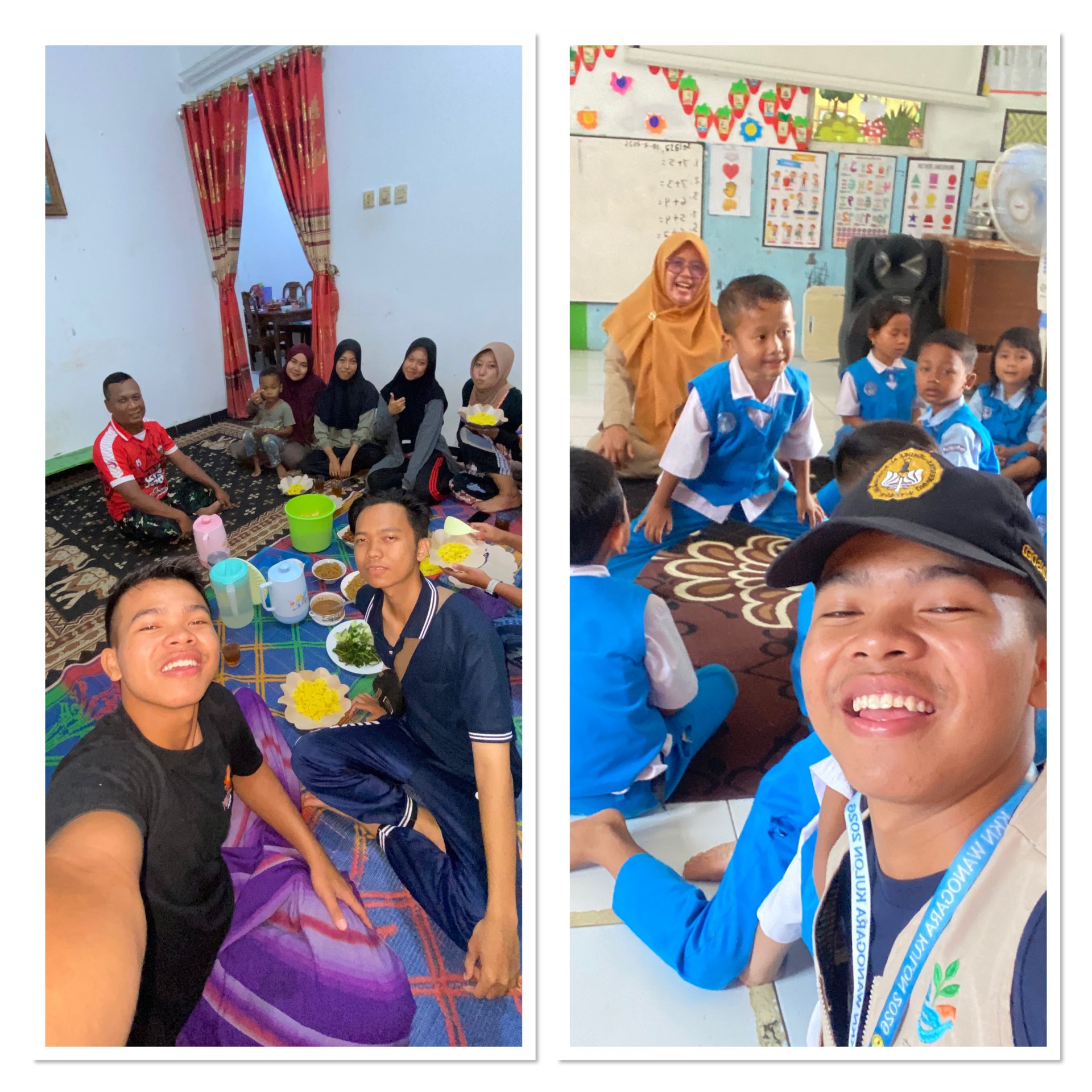 Kegiatan Perpisahan TK, makan” bersama warga