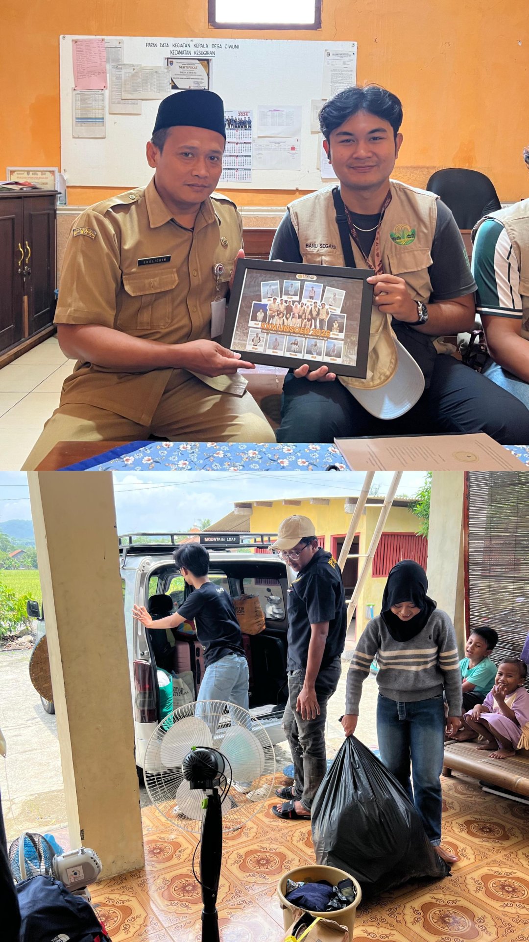 Day 35 pemberian kenang kenangan pemberian LPJ KKN Desa Ciwuni 2026, Serta kepulangan peserta KKN desa ciwuni ke Purwokerto  Laporan Pertanggung jawaba