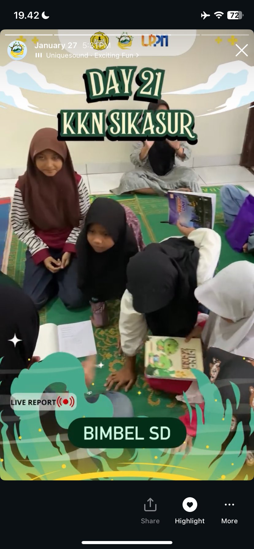 DAY 21 KKN SIKASUR MENGAJAR BIMBEL SD