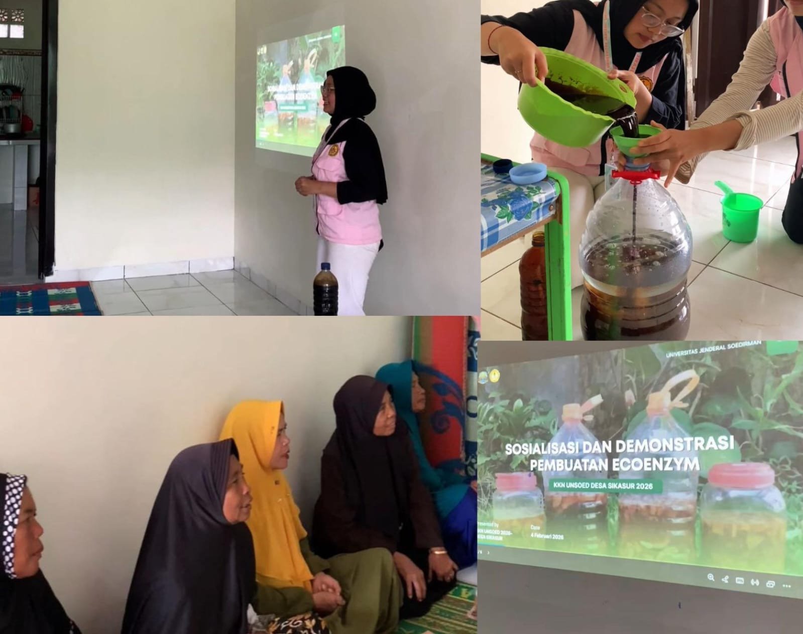 Sosialisasi dan demonstrasi pembuatan Ecoenzym