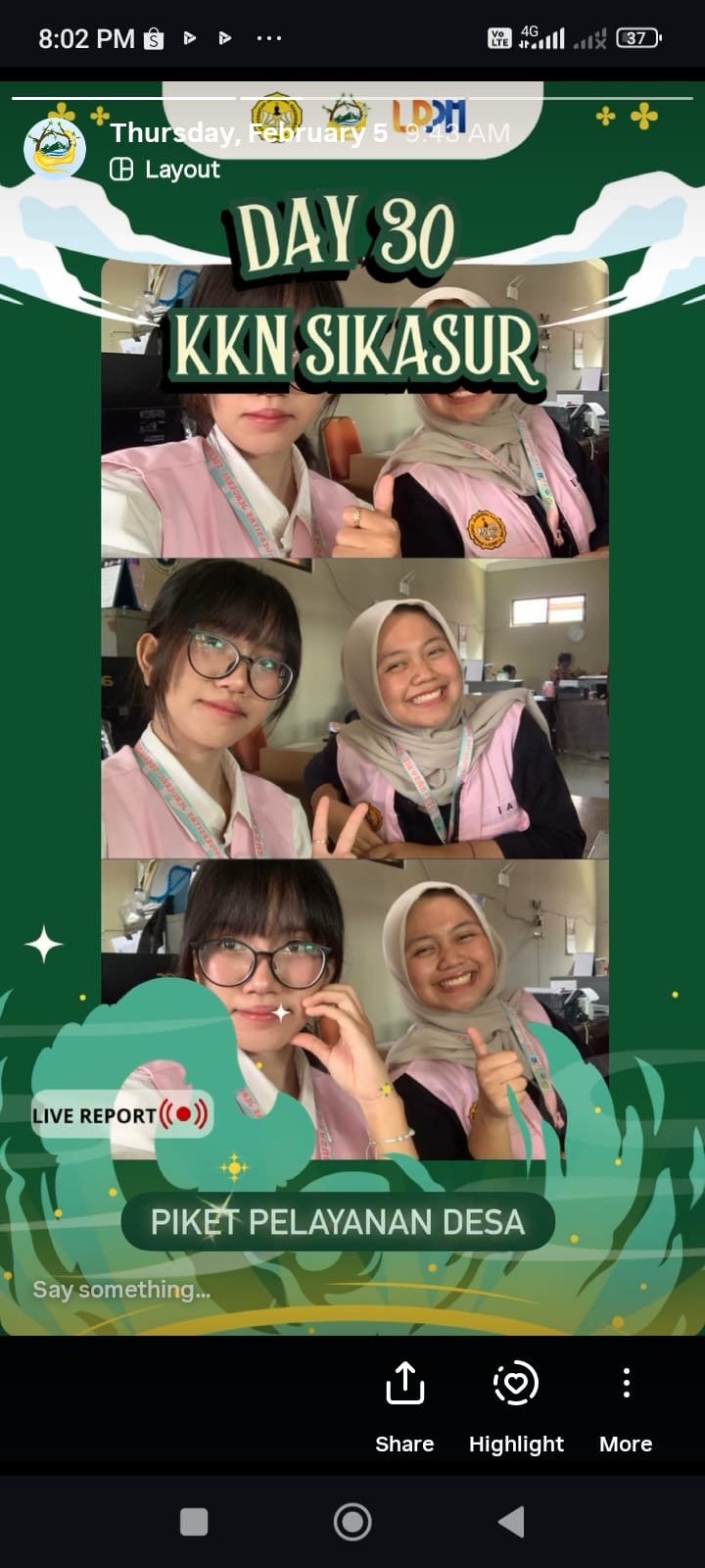 Piket Pelayanan Desa