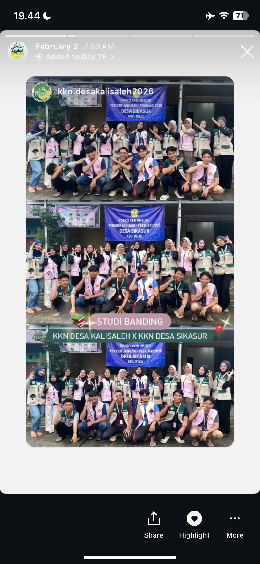 DAY 26 KKN DESA SIKASUR KUNJUNGAN KKN KALISALEH