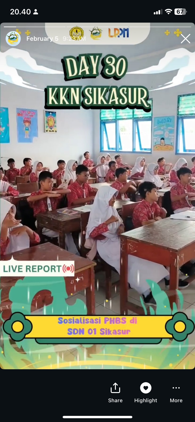 DAY 30 KKN DESA SIKASUR SOSIALISASI PHBS