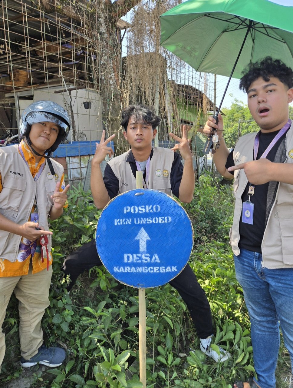 Pemasangan Penanda Arah Posko