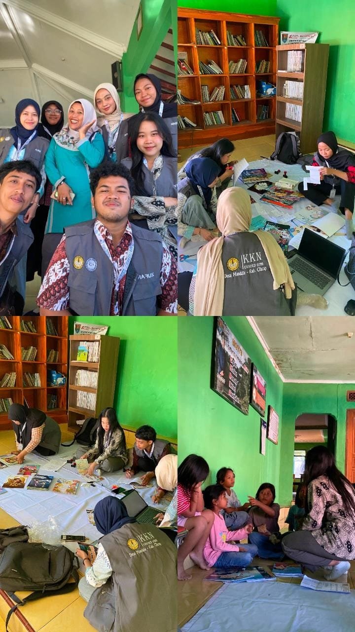 Pendataan Buku di Perpustakaan Desa Mandala