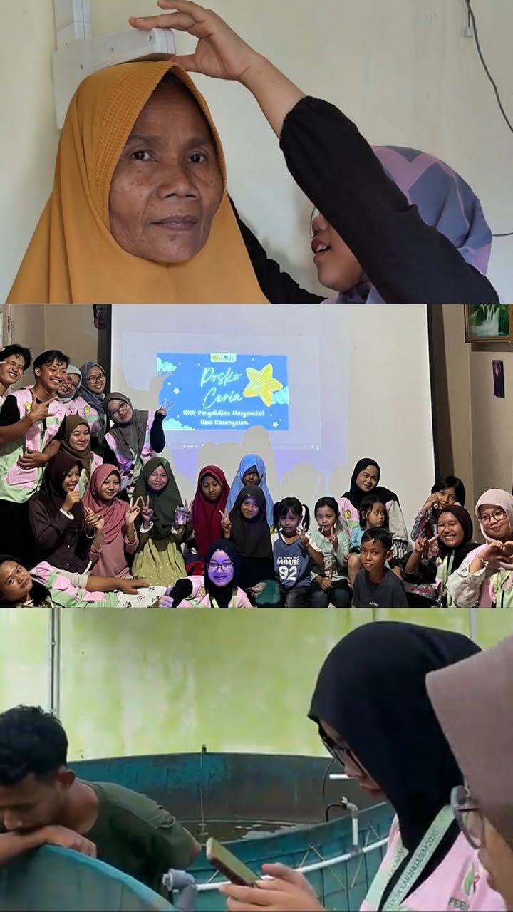Pelaksanaan Kegiatan Posyandu, Edukasi Anak melalui Posko Ceria, dan Pendampingan Sistem Bioflok