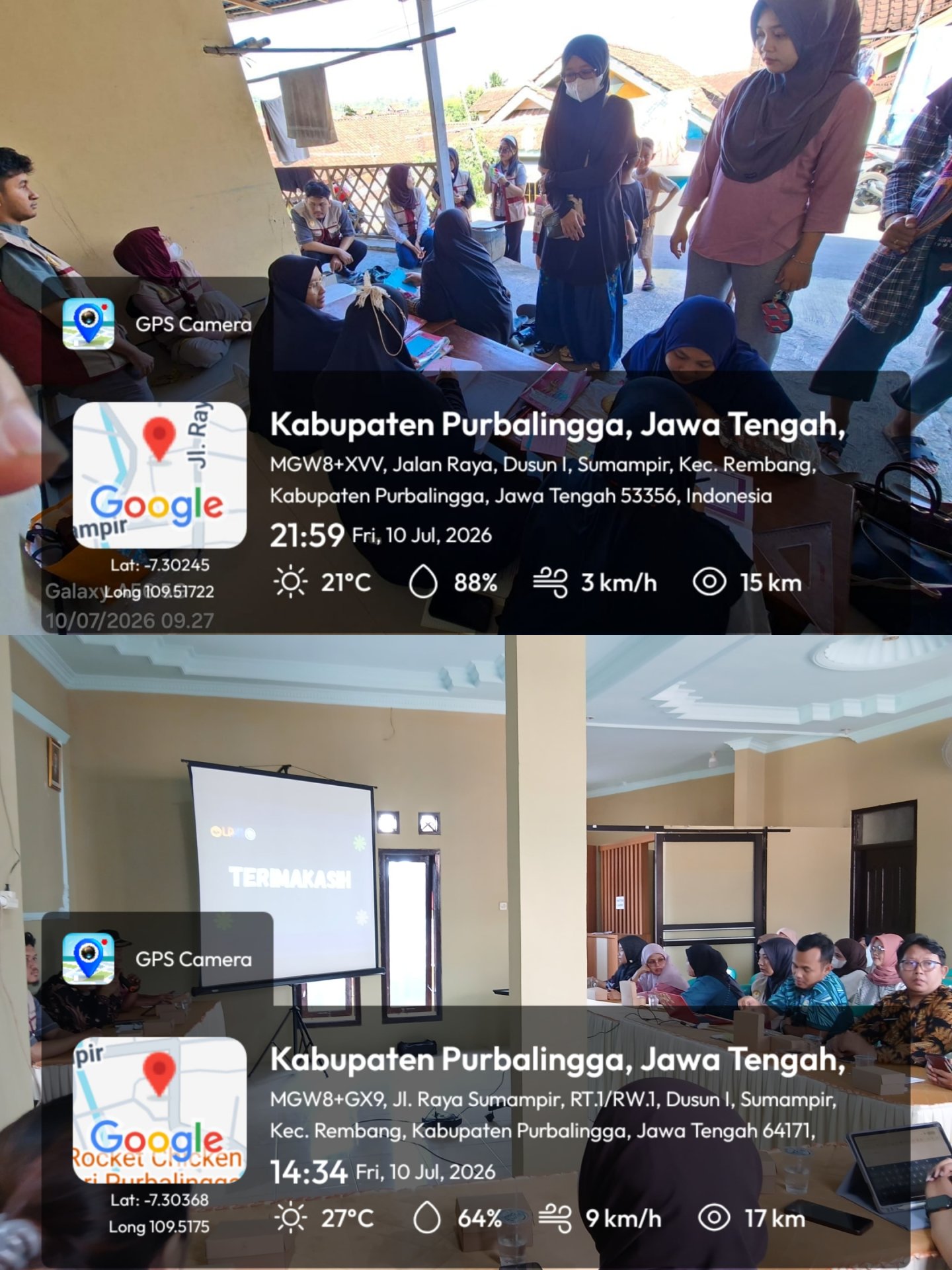 Penerimaan Mahasiswa KKN serta Pemaparan Program Kerja Kepada Perangkat Desa dan Pendampingan Posyandu